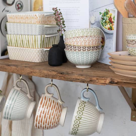 Hello Honey® Painted Patterns Stoneware Bowl Set